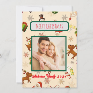 Custom Photo Family Christmas Card