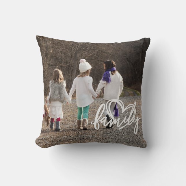 Custom Photo Family Cushion (Front)