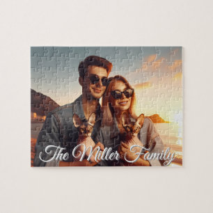 Custom Photo Family Pet Sphynx Cat Personalised Jigsaw Puzzle