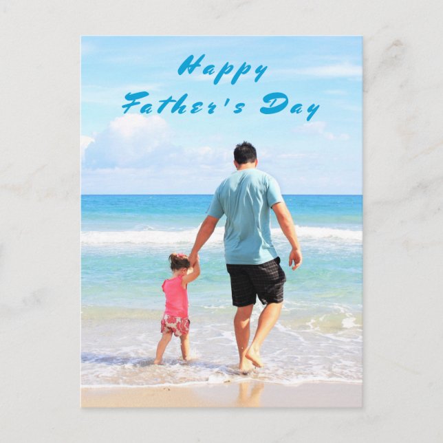 Custom Photo Father's Day Card Your Photo and Text (Front)