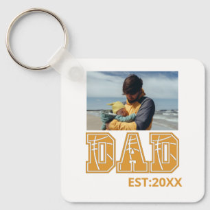 Custom photo Fathers day Sports Dad Basketball Dad Key Ring