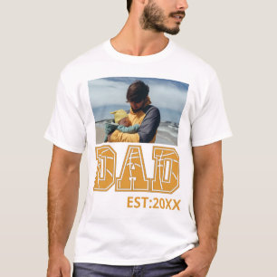 Custom photo Fathers day Sports Dad Basketball Dad T-Shirt