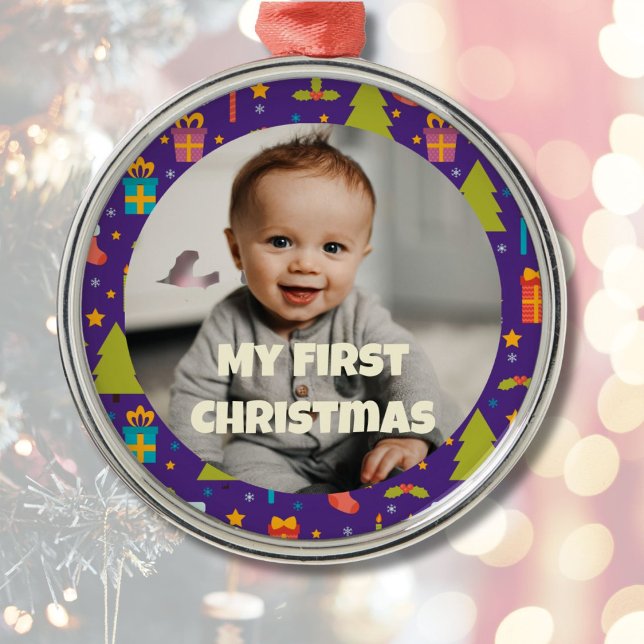 Custom Photo First Christmas Gifts for Daughter Metal Tree Decoration (Custom Photo First Christmas Gifts for Daughter)