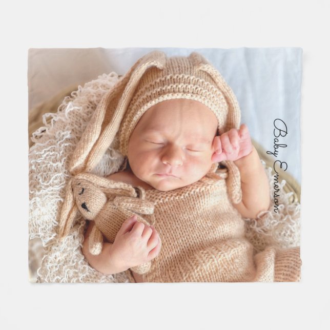 Custom Photo Fleece Blanket (Front (Horizontal))