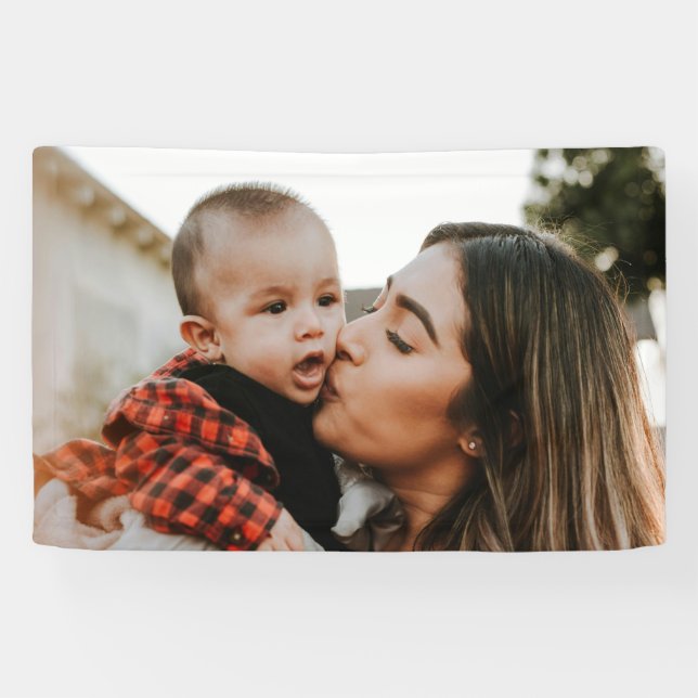 Custom Photo For Birthday Banner (Horizontal)