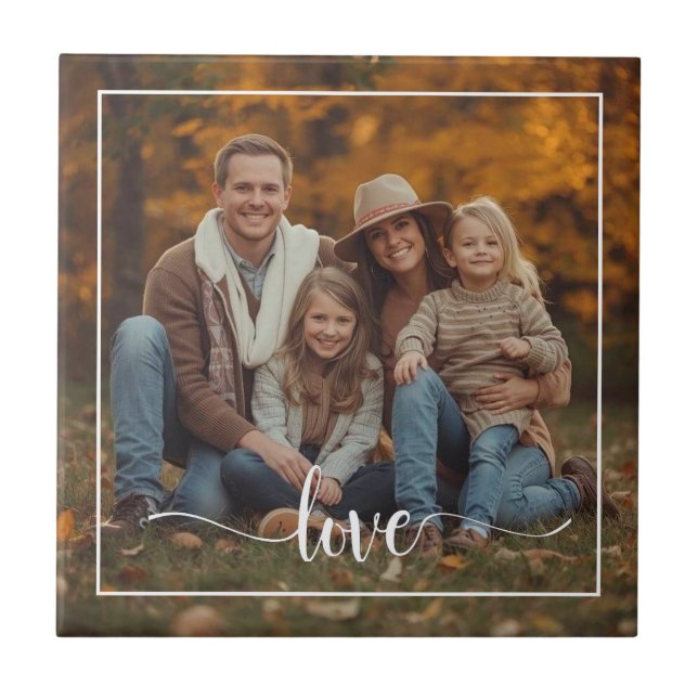 Custom Photo Frame Border  Tile (Front)
