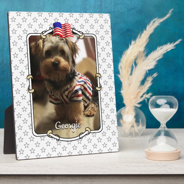 Custom Photo Frame USA American Flag Patriotic Fun (Side)