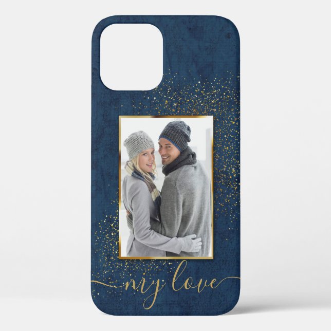 Custom Photo Framed Personalised Name Case-Mate iPhone Case (Back)