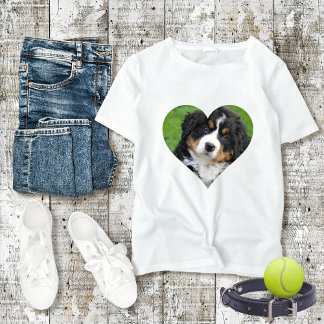 Custom photo, From the HEART Dog Mum T-Shirt