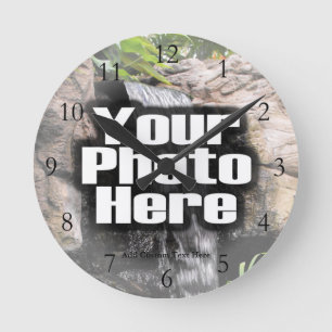 Custom Photo Full Colour Clock with Numbers