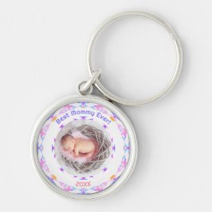 Custom Photo Fun Mother’s Day Best Mommy Ever Gift Key Ring