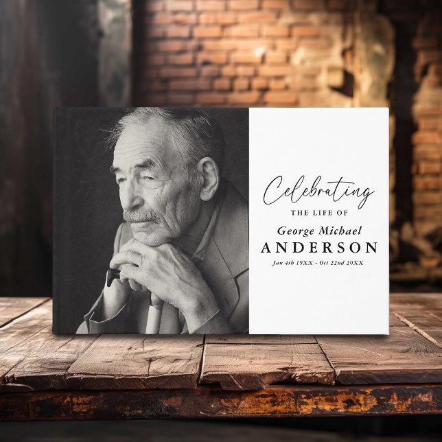 Custom Photo Funeral Sympathy Guest Book (Creator Uploaded)