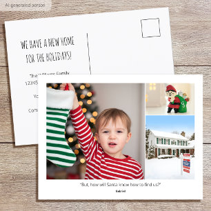 Custom Photo Funny Family Quotes New Home Holidays Postcard