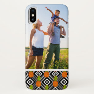 Custom Photo Geometric Pineapples iPhone X Case
