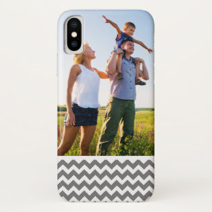 Custom Photo Geometric zigzag pattern Case-Mate iPhone Case