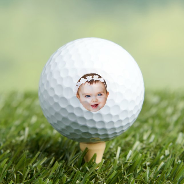 Custom Photo, Gift For Dad Personalised Golf Balls (Insitu Tee)