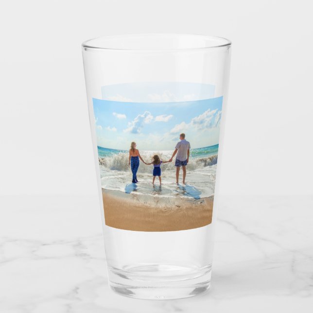 Custom Photo Glass with Your Own Design (Front)