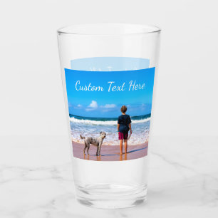 Custom Photo Glass with Your Photos and Text