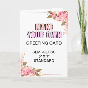 Custom Photo Glossy Bridal Shower Greeting Card