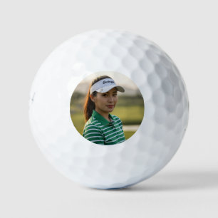 Custom Photo Golf Ball with Text Personalization