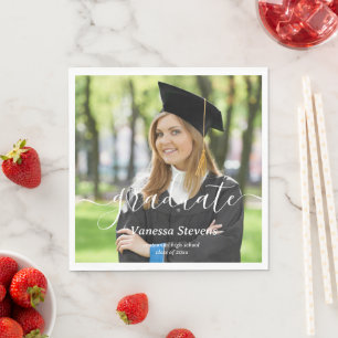 Custom Photo Graduation Napkin