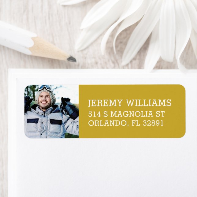 Custom Photo Graduation Return Address (Insitu)