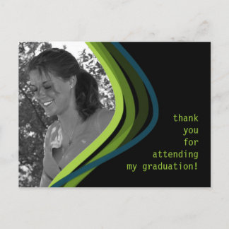 Custom Photo Graduation Thank You Card