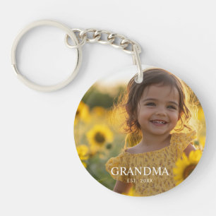Custom Photo Grandma Key Ring