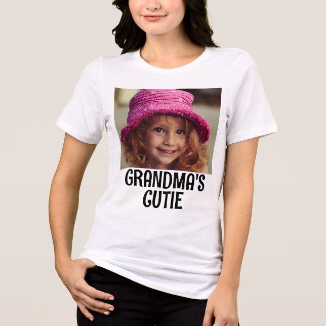 CUSTOM PHOTO GRANDMA T-SHIRTS (Front)