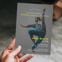 Custom Photo Green Minimalist Dance Recital