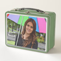 Custom Photo Green Vegetables Fruits Pattern Vegan