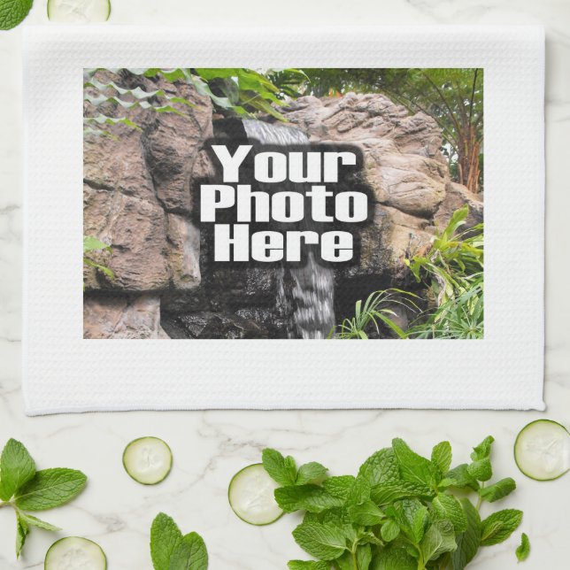 Custom Photo Hand/Kitchen Towel (Folded)