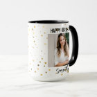 Custom Photo Happy Birthday Mug for Women