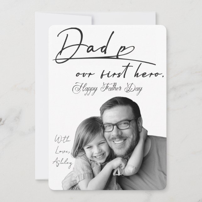 Custom Photo Happy Father’s Day Invitation (Front)