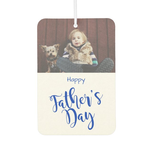 CUSTOM Photo | Happy Father's Day Car Air Freshener (Front)