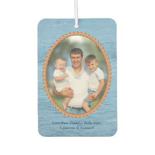 Custom Photo Happy Fathers Day Dad Car Air Freshener