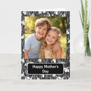 Custom Photo Happy Mother’s Day Card floral