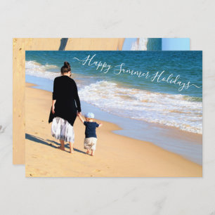 Custom Photo Happy Summer Holidays Card