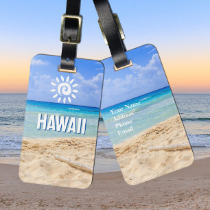 Custom Photo Hawaii Luggage Tag