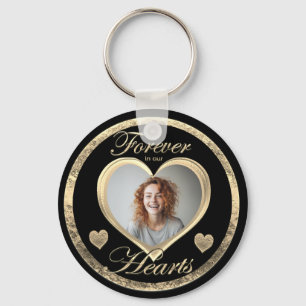 Custom Photo Heart Memorial Key Ring