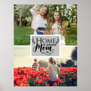 Custom Photo   Home Is Where Mum Is Poster