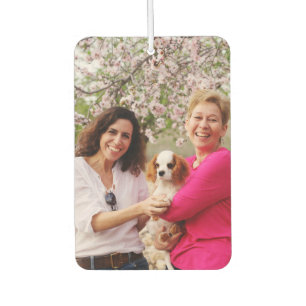 Custom Photo Home is Where Your Mum is Green Wood Car Air Freshener