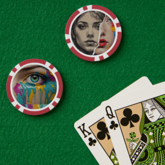  Custom Photo Home Tournament Game Night Poker Chips
