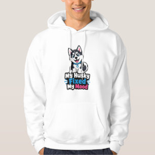 Custom Photo Husky Dog Husky Fixed My Mood T-Shirt Hoodie