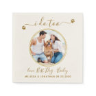 Custom Photo I Do Too Elegant Gold Pet Dog Wedding