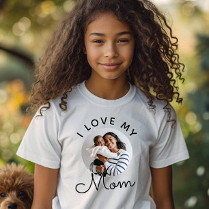 Custom Photo I Love My Mum Mother's Day T-Shirt