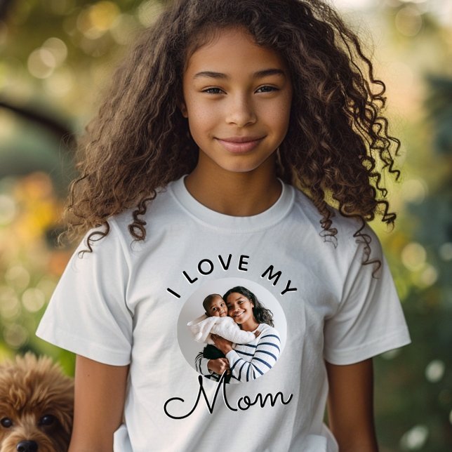 Custom Photo I Love My Mum Mother's Day T-Shirt (Creator Uploaded)