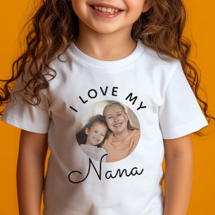 Custom Photo I Love My Nana Mother's Day T-Shirt