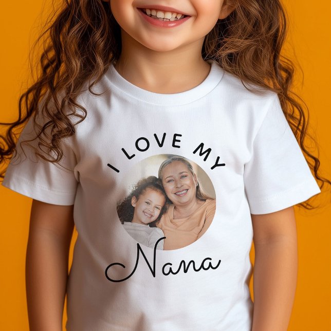 Custom Photo I Love My Nana Mother's Day T-Shirt (Creator Uploaded)