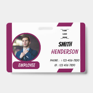 Custom Photo ID Card Badge Lanyard